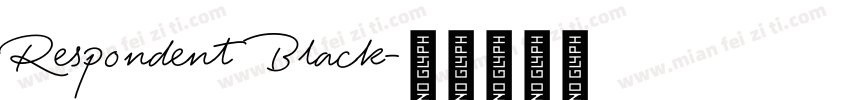 Respondent Black字体转换